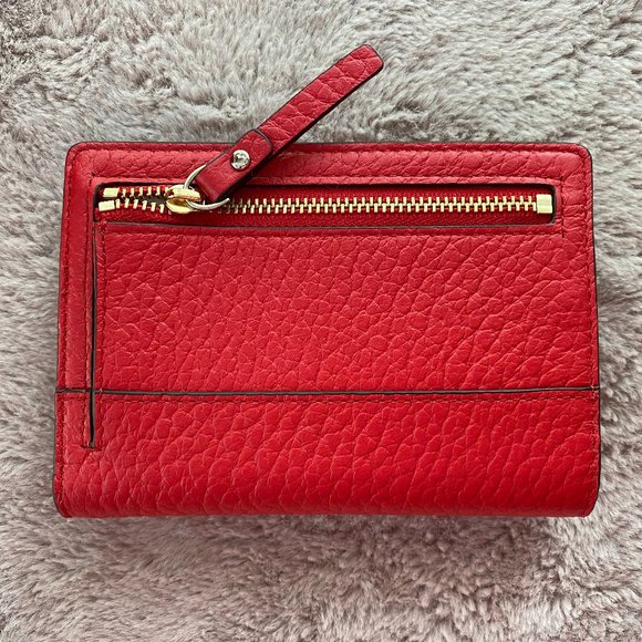 KATE SPADE Bay Street Small Rachelle Satchel and Tellie Wallet in HOT CHILI - Picture 12 of 15